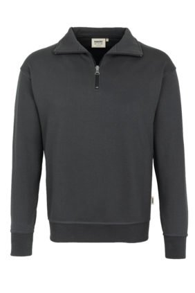 Herren-Zip-Sweatshirt, schwarz
