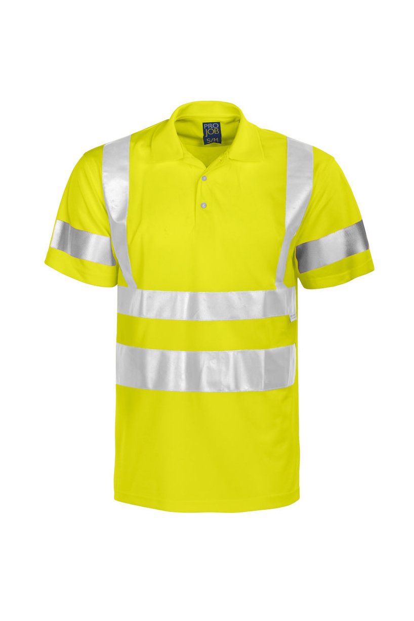 Poloshirt EN ISO 20471 Klasse 3, orange/grau