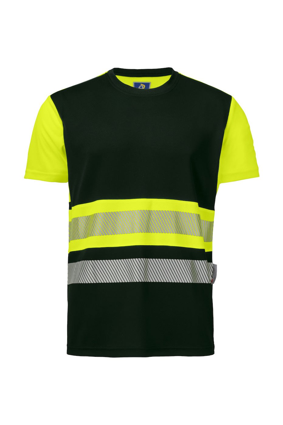T-Shirt EN ISO 20471 Klasse 1, gelb/schwarz