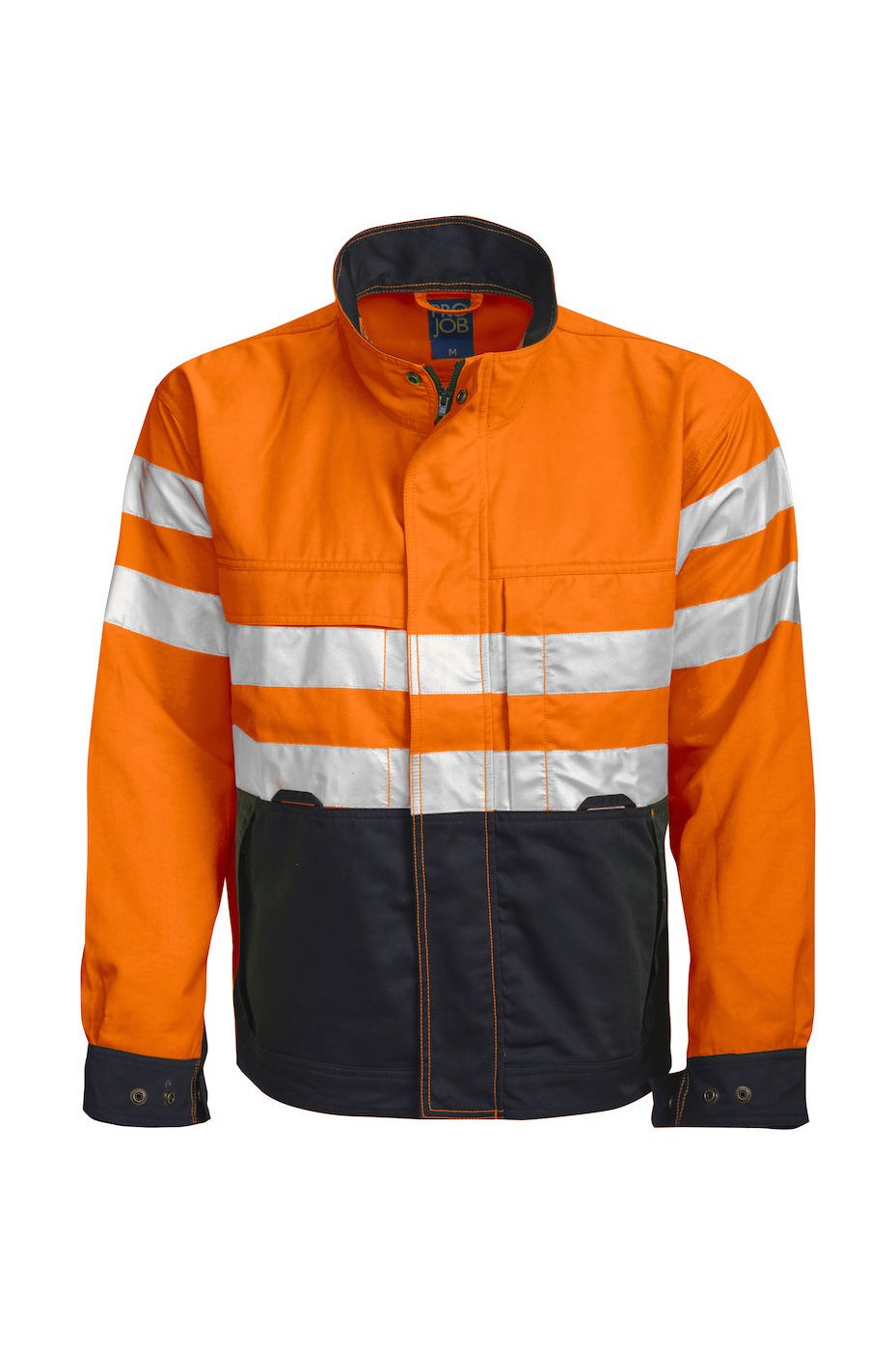 Ungefütterte Warnschutz-Jacke EN ISO 20471 Klasse 3, gelb/marineblau