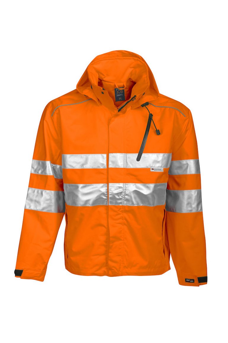 Wind- und wasserdichte Allround Jacke EN ISO 20471 Klasse 3 EN 343/3, orange