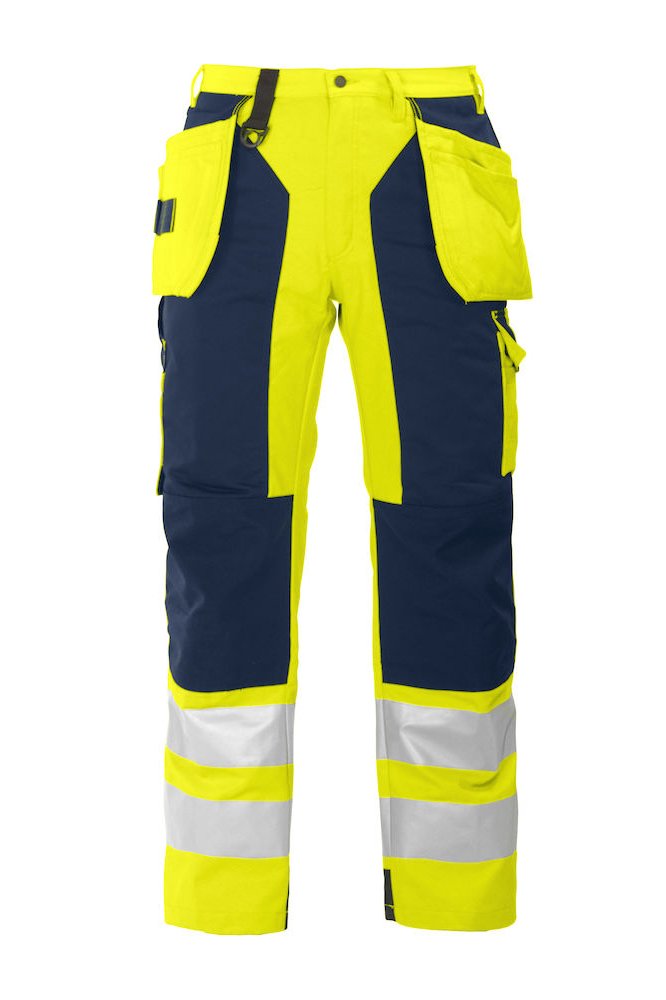 Warnschutz Arbeitshose EN ISO 20471 Klasse 1, gelb/schwarz - Müller Workwear
