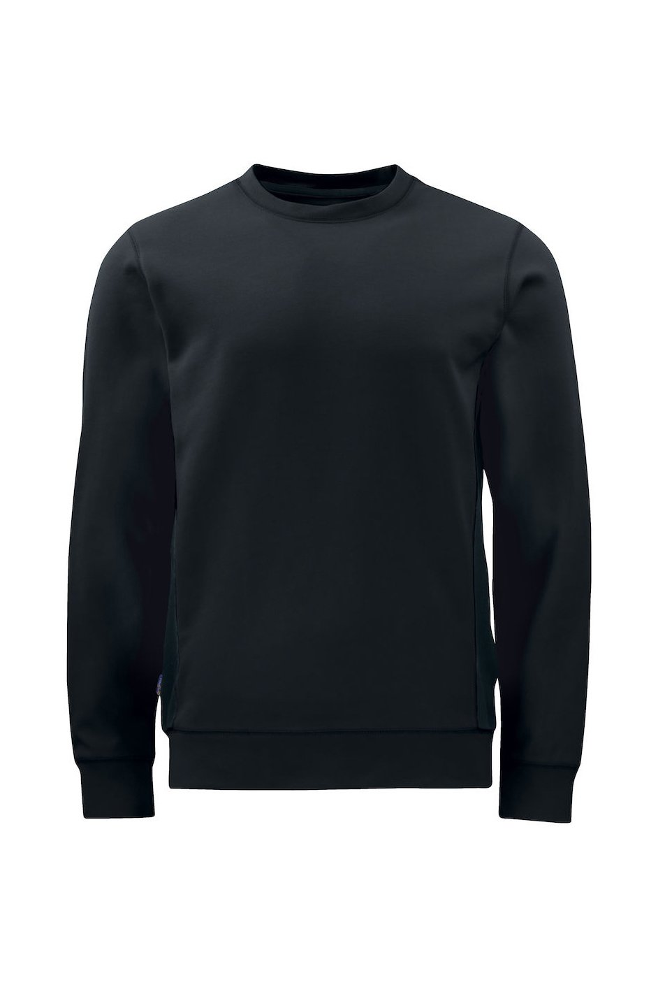 Sweatshirt mit Kontrastelementen, schwarz