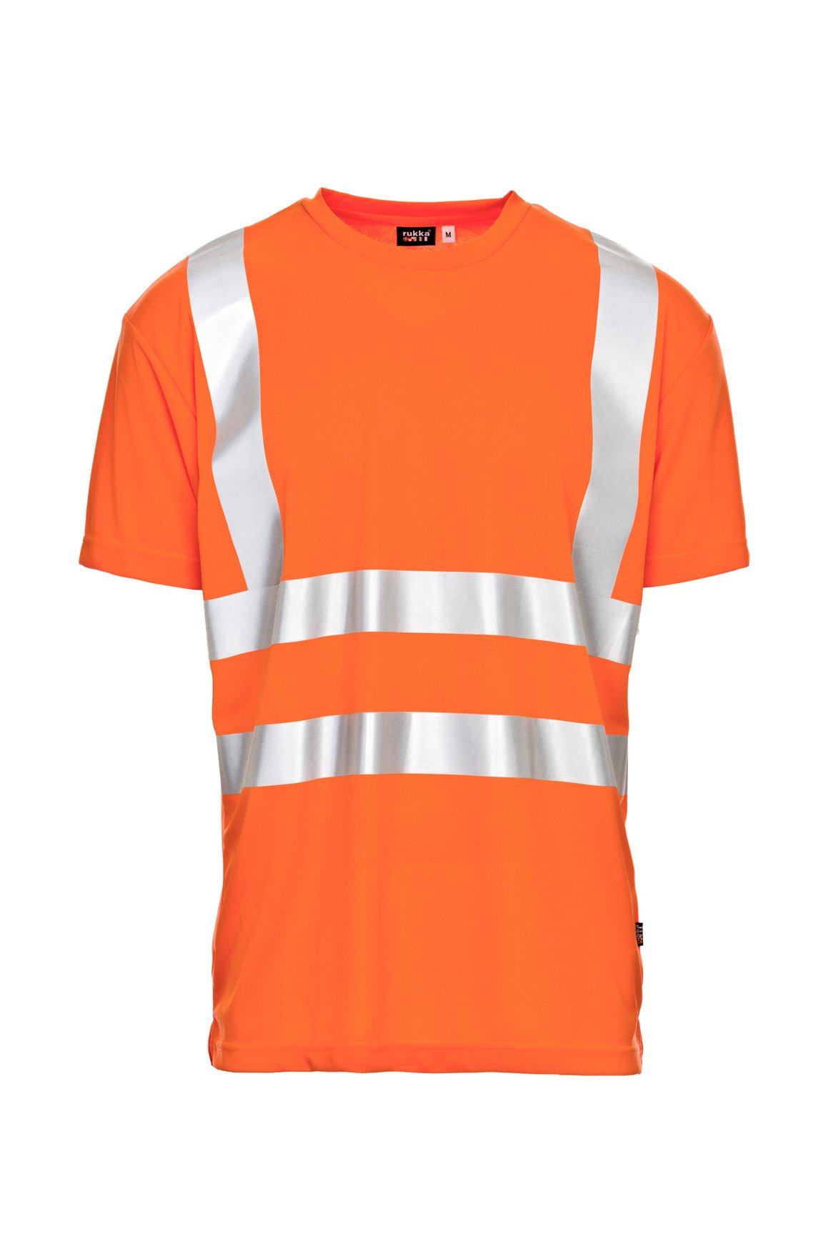 Warnschutz-T-Shirt, fluorescent orange, ISO 20471 Kl. 2