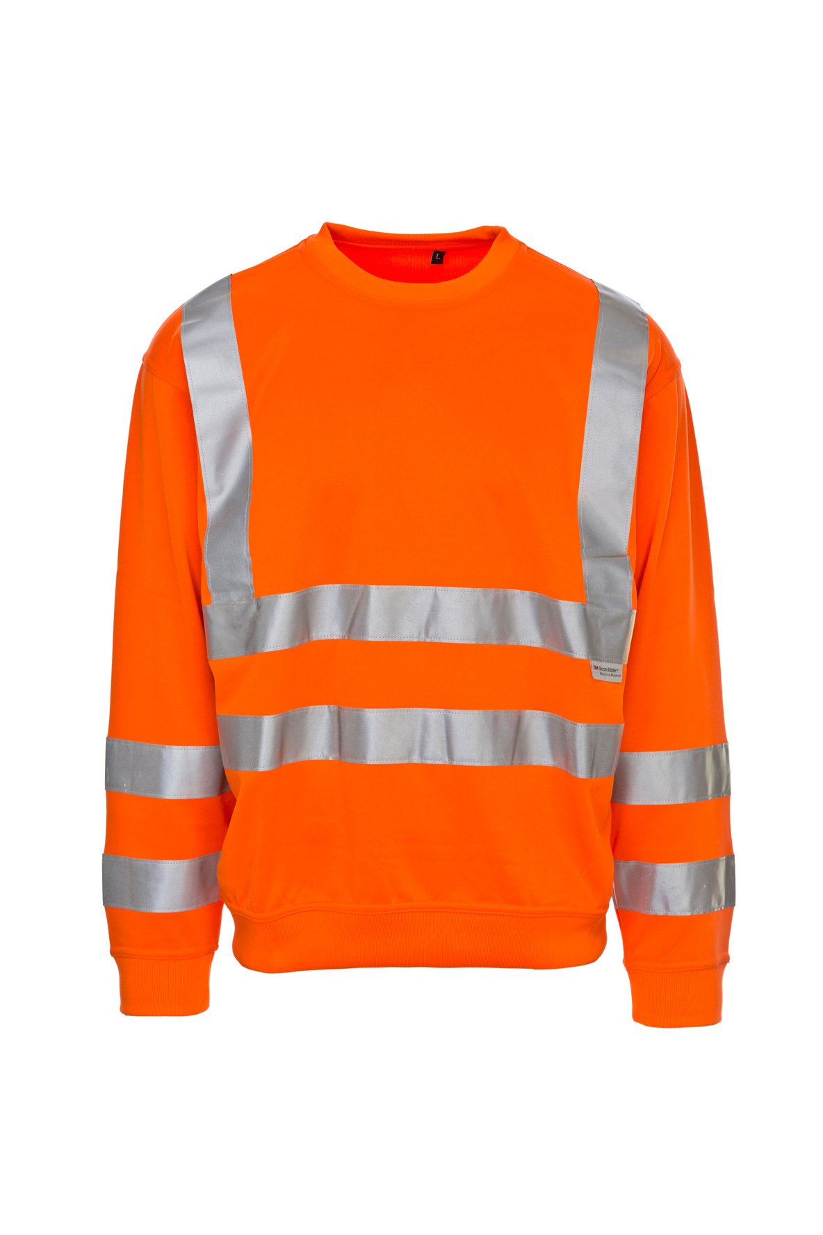 Warnschutz-Sweatshirt, fluorescent lemon, ISO 20471 Kl. 3