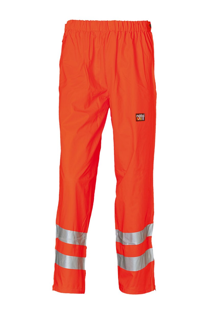 Warnschutz-Hose, fluorescent orange, ISO 20471 Kl. 1