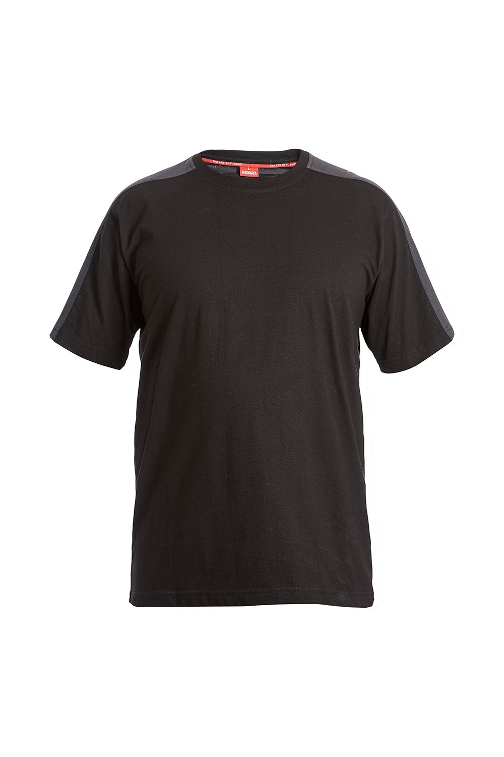 T-Shirt, weiss/anthrazit