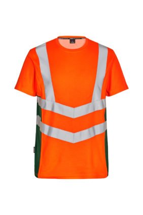 T-Shirt kurzarm EN ISO 20471, orange/grün