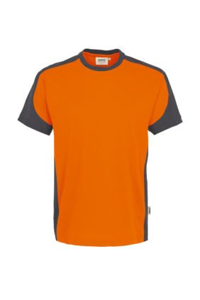 Herren-T-Shirt Performance Kurzarm, weiss / anthrazit