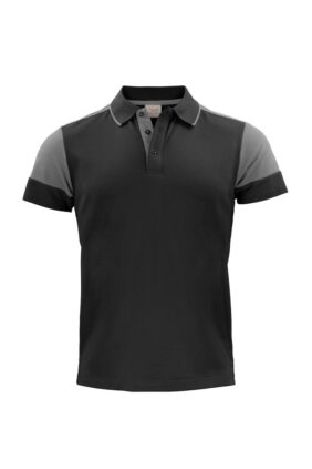 Herren-Polo-Shirt, anthrazit/schwarz